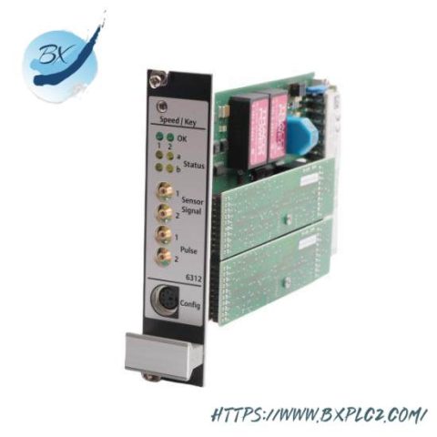 Emerson A6312 Dual Channel Speed/ Key Monitor, Precision Monitoring for Industrial Control