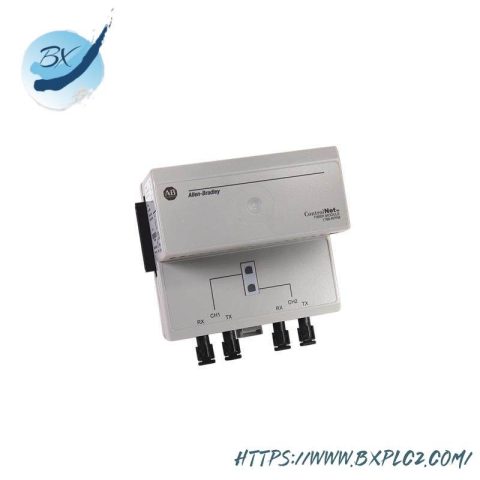Allen-Bradley 1786-RPFM Dual Fiber Optic Channel, ControlNet, Industrial Automation
