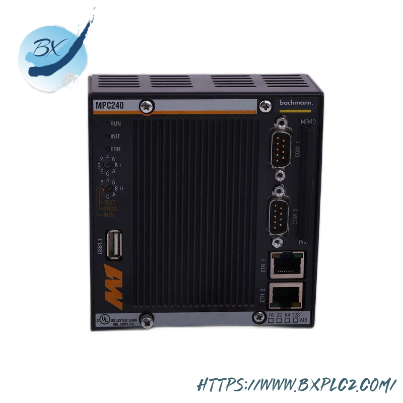 bachmann_mpc240_processor_modules.png BACHMANN MPC240 Processor Modules - High Performance PLC Core