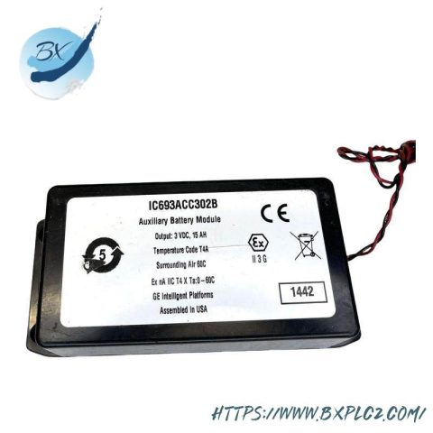GE IC693ACC302B Auxiliary Smart Battery Module - Advanced Energy Management for Industrial Controls