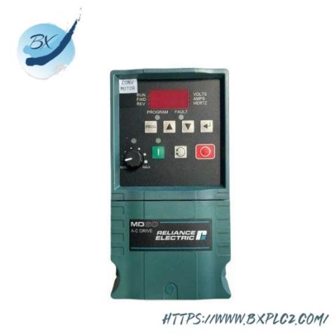 Reliance Electric 6MDBN-2P3101 AC Drive, 0.5 HP, 230VAC, 1 Phase, MD65 Series