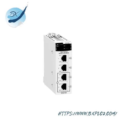 Schneider Electric BMXNOC0401: Industrial Ethernet Communication Module, 200 Characters or Less
