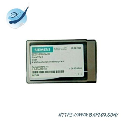Siemens - 6DD1610-0AK0 Flash Memory Module for Industrial Automation