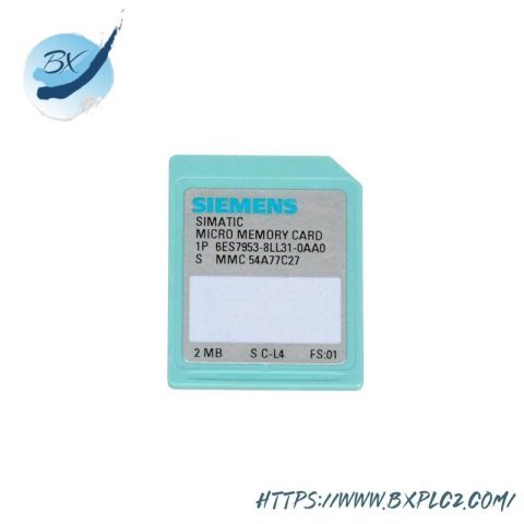 SIEMENS 6ES7953-8LL31-0AA0 Memory Module, for S7-300/C7/ET 200, 3V Flash, 64KB