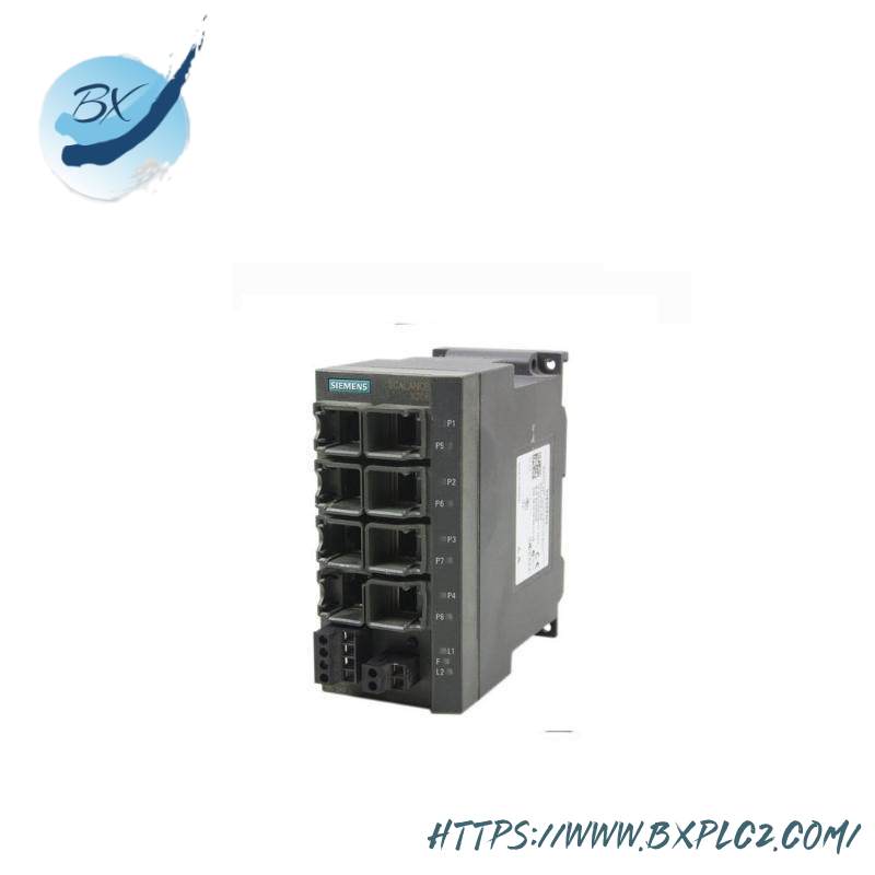 SIEMENS 6GK5208-0BA00-2AA3: SCALANCE X208 Managed Industrial Ethernet Switch, 8 Ports