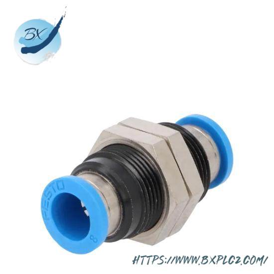 festo_qss-8_153159_push-in_bulkhead_connector_8mm_nop.jpg Festo QSS-8 153159 - Push-In Bulkhead Connector, 8mm NOP