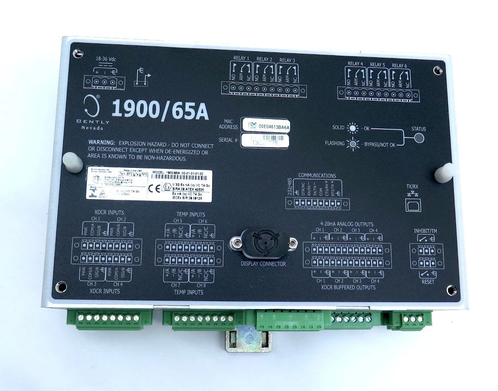 BENTLY NEVADA 1900/65A-01-01-03-00-01