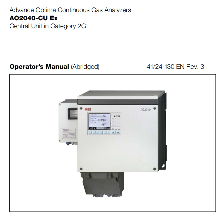 ABB AO2040 Analog Output Module