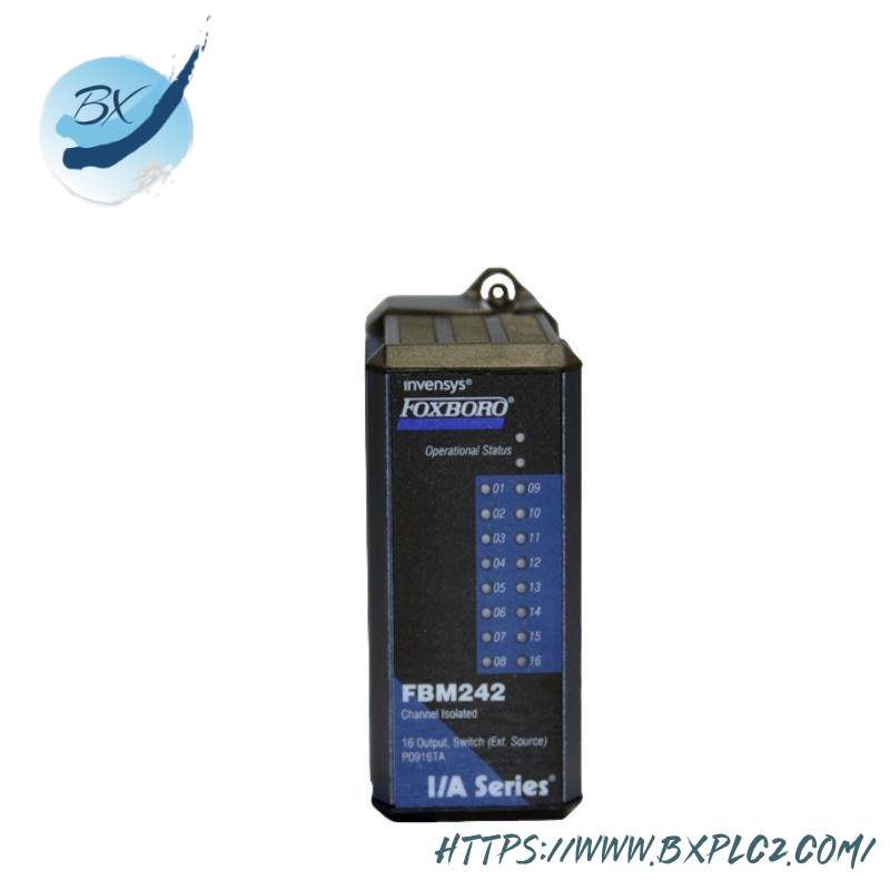 foxboro_fbm242_p0916ta_output_interface_component.jpg Foxboro 58P4F-BM-SCC High-Performance Control Module for Industrial Automation