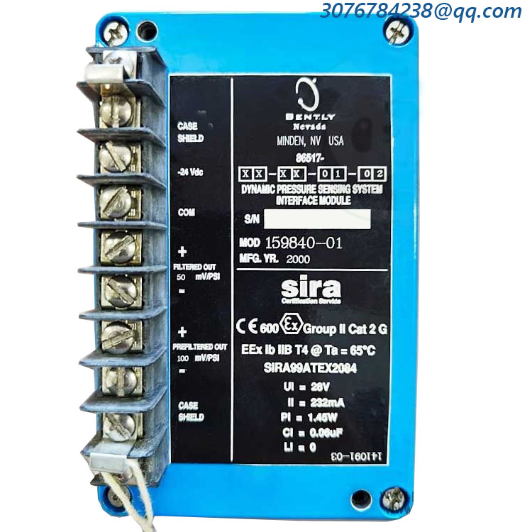 Bently Nevada 86517-XX-XX-01-02 159840-01 Secondary Identifier