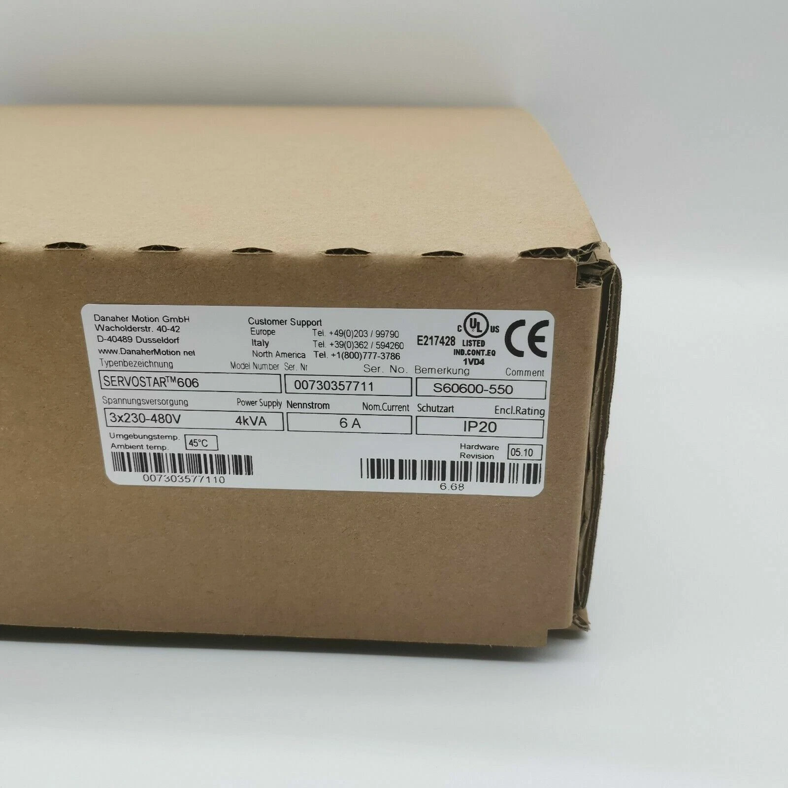 Kollmorgen S60600-550 Servo Drive 