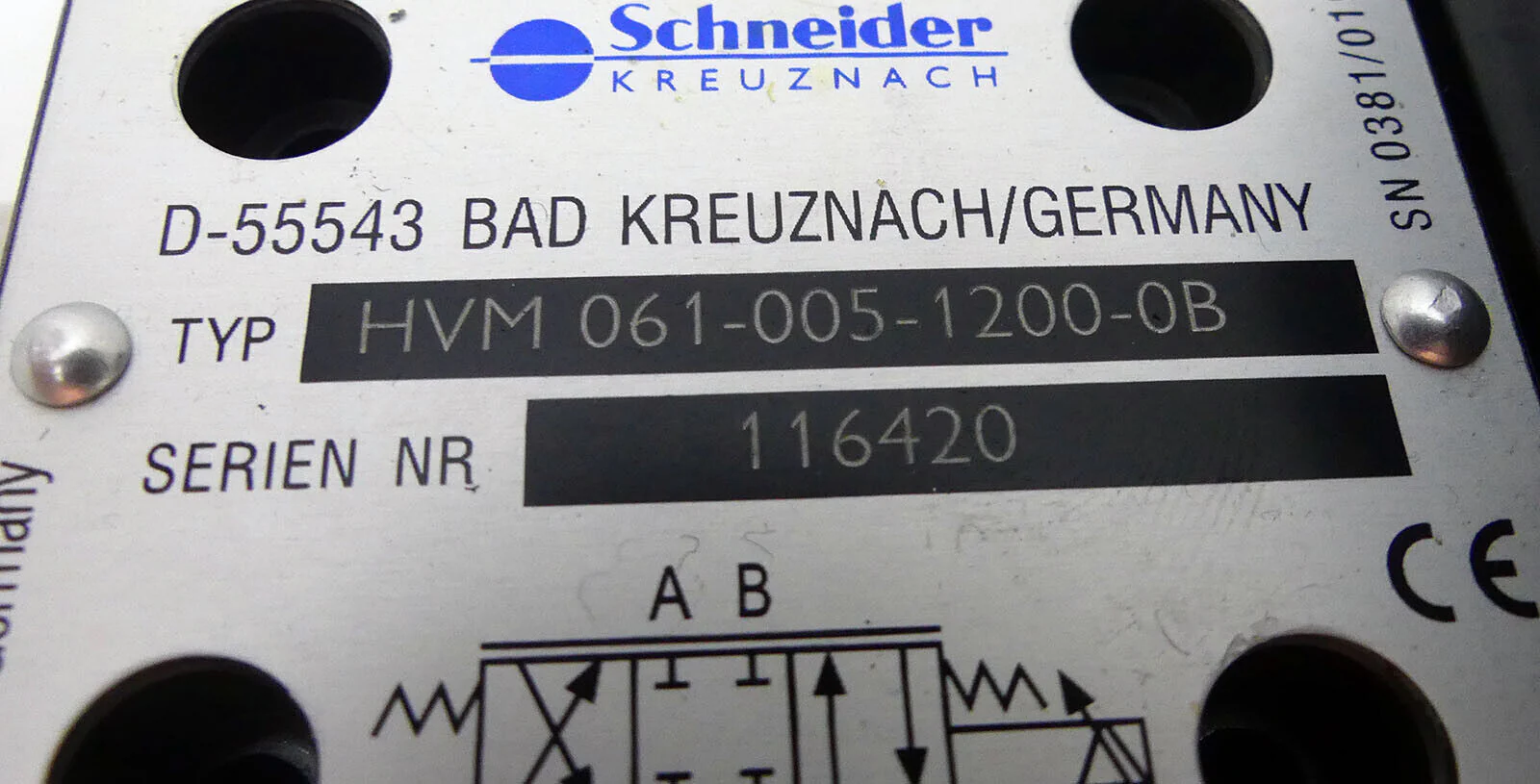Schneider Kreuznach HVM 061-005-1200-0B industrial optical component