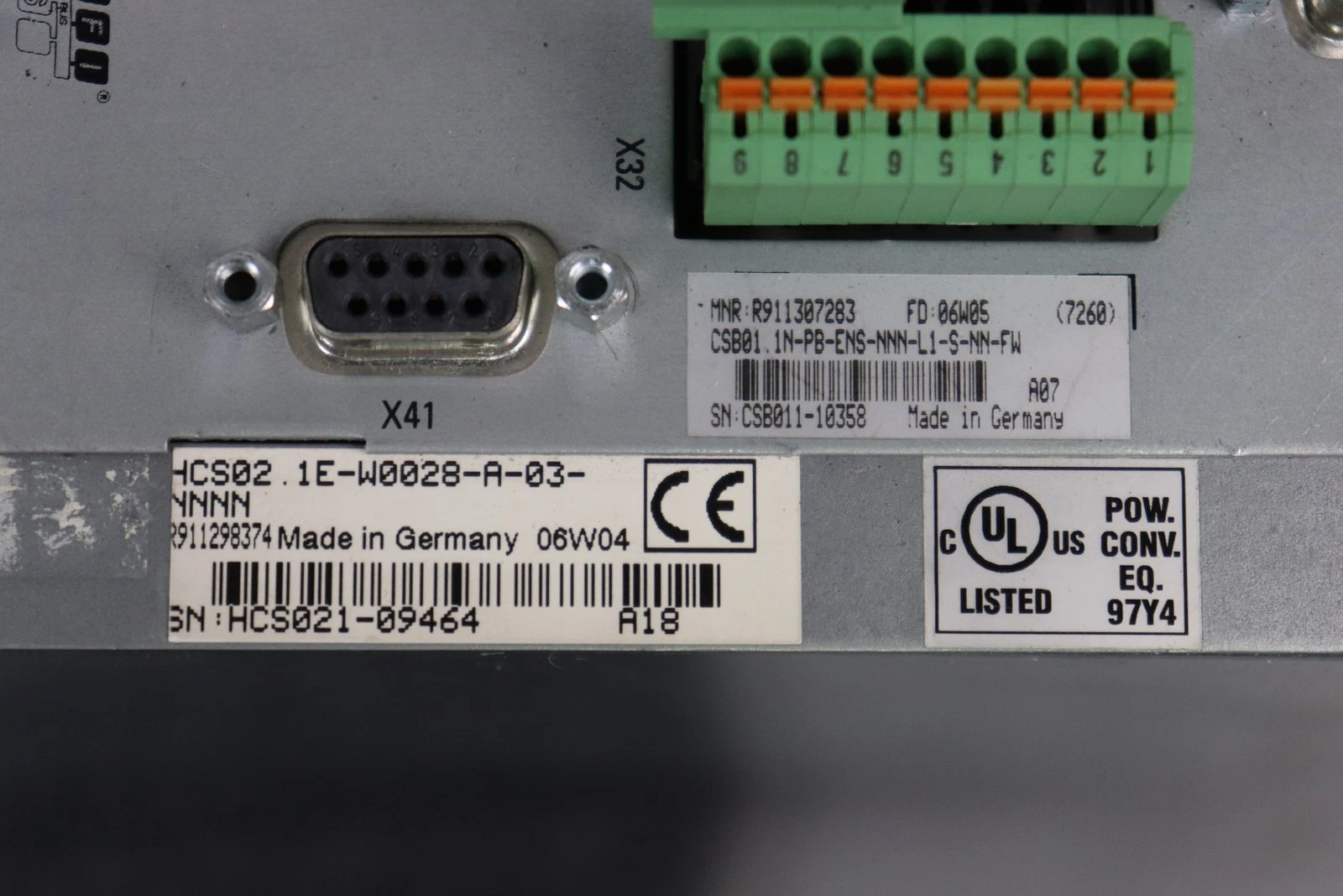 Rexroth R911298374 HCS02.1E-W0028-A-03-NNNN Industrial Motion Control Module