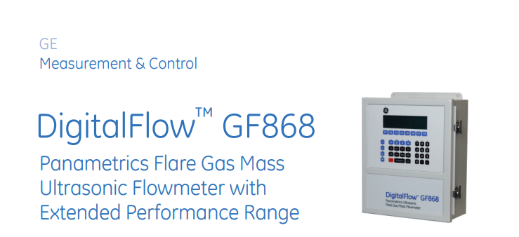 GE DigitalFlow GF868 & GF-1720E Flow Measurement Unit