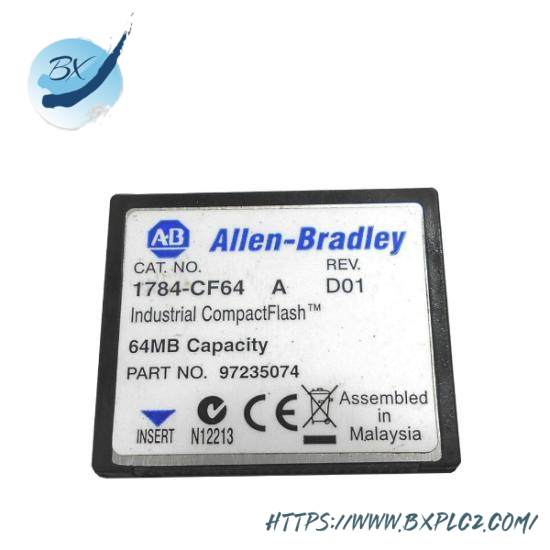1784-cf64_logic_556x_industrial_compactflash_card.jpg Allen Bradley 1784-CF64 Compact Flash Card Module