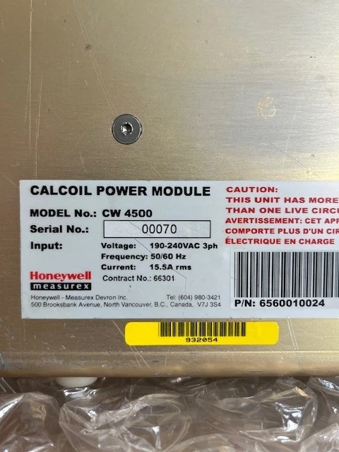 Honeywell CW4500 6561520086 R4 Industrial Temperature Controller Module 