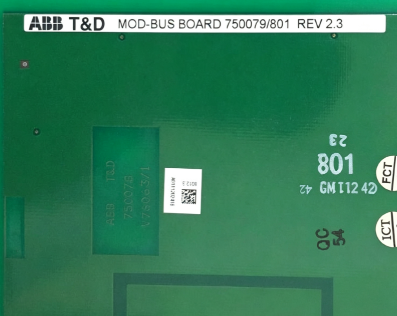 ABB 750079/801 | Main Control Circuit Board | ABB Power Automation Replacement Spare Parts