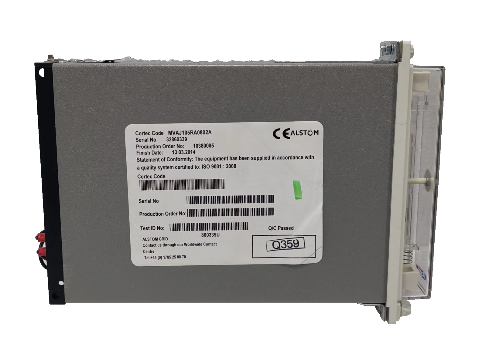 ALSTOM MVAJ105RA0802A | Protective Relay Module – Industrial Power System Protection Spare Component jpg