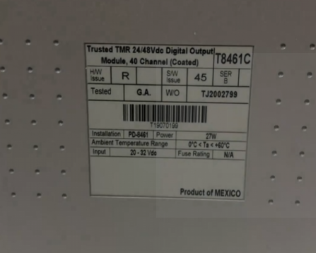 ICS TRIPLEX T8461C | Trusted TMR Digital Input Module – Critical SIS Spare for Process Industry Safety & Reliability  jpg