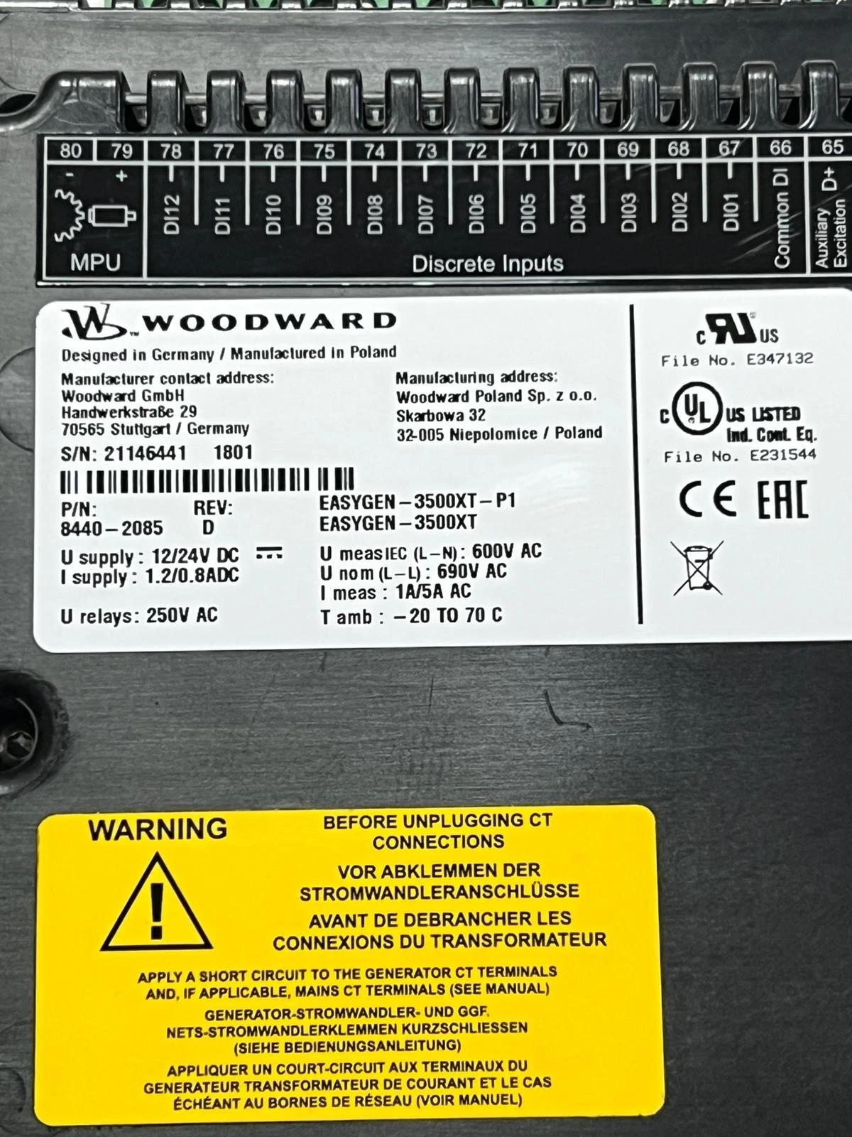 Woodward 8440‑2085 jpg