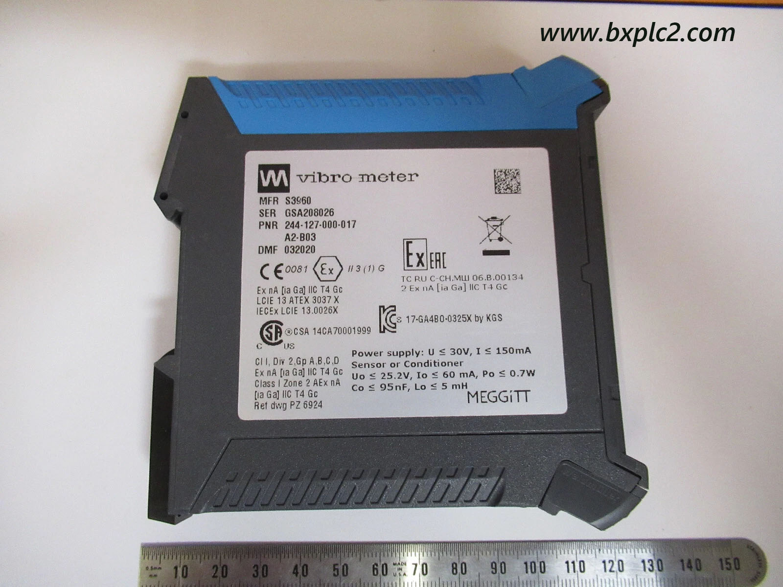 Meggitt 244-127-000-017-A2-B03 Vibration Sensor Transmitter jpg